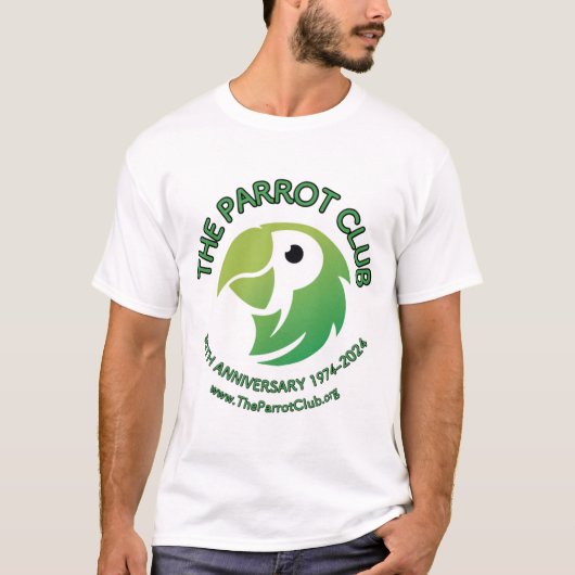 De Parrot Club 50e Jubileum Mannen T-shirt (Voorkant)