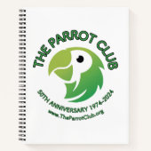 De Parrot Club 50e Jubileum spiraal Notitieboek (Voorkant)
