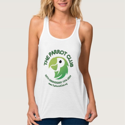 De Parrot Club 50e Jubileum Vrouwen Tanktop (Voorkant)
