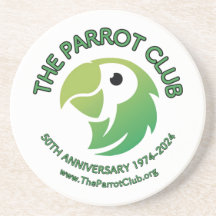 De Parrot Club 50th Jubileum Sandstone Onderzetter