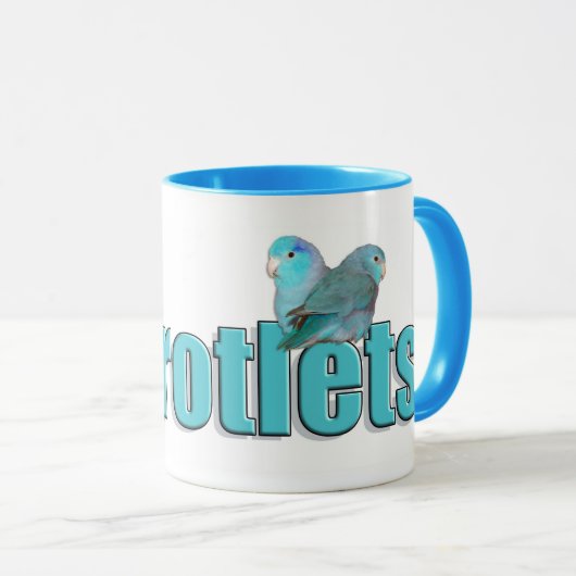 De Parrotlets Pacific Blue Parrotlet Coffee Mok (Voorkant rechts)