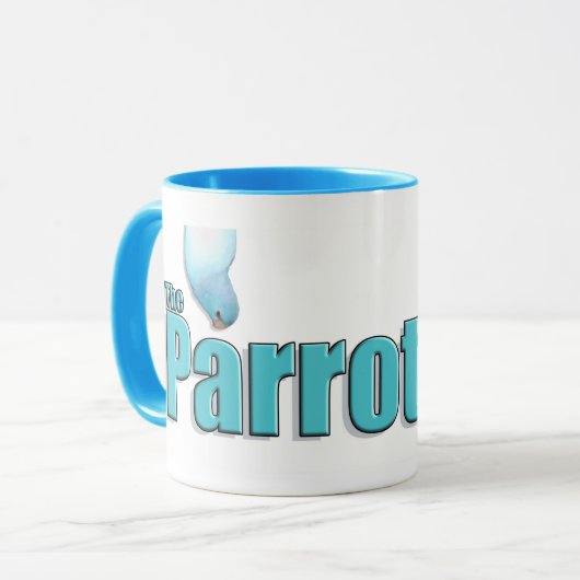 De Parrotlets Pacific Blue Parrotlet Coffee Mok (Voorkant links)