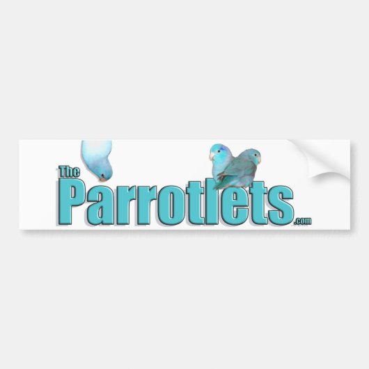 De Parrotlets Pacific Blue Parrotlets Sticker Art (Voorkant)
