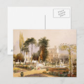 De parterre in de tuinen in Wilton, de zetel van Briefkaart (Voorkant / Achterkant)