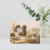 De parterre in de tuinen in Wilton, de zetel van Briefkaart (Staand voorkant)