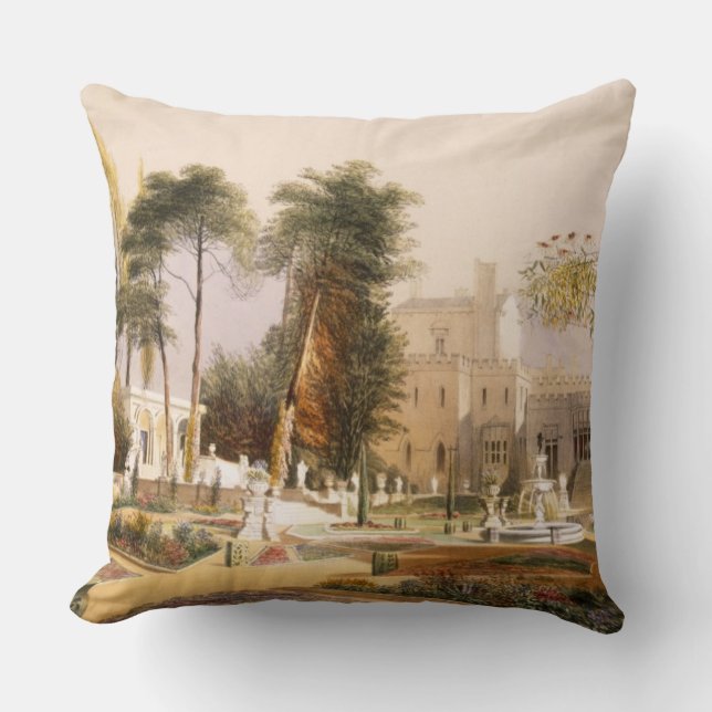 De parterre in de tuinen in Wilton, de zetel van Kussen (Voorkant)