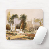 De parterre in de tuinen in Wilton, de zetel van Muismat (Met muis)