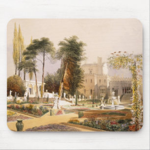 De parterre in de tuinen in Wilton, de zetel van Muismat