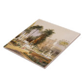 De parterre in de tuinen in Wilton, de zetel van Tegeltje (Zijkant)