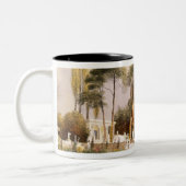 De parterre in de tuinen in Wilton, de zetel van Tweekleurige Koffiemok (Links)