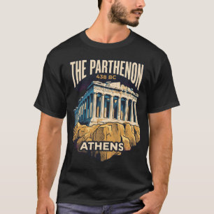De Parthenon Athene Griekenland Vintage Reisposter T-shirt