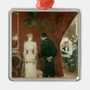 De particuliere discussie van 1904 metalen ornament