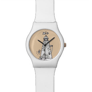 De particuliere vuurtoren horloge