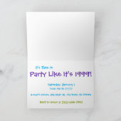 De partij als het is 1999®™- Uitnodiging - Ontwerp (Binnen)