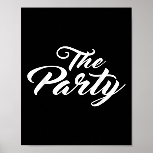 De Partij Bachelor Bachelorette Bruid Bruidegom We Poster (Voorkant)