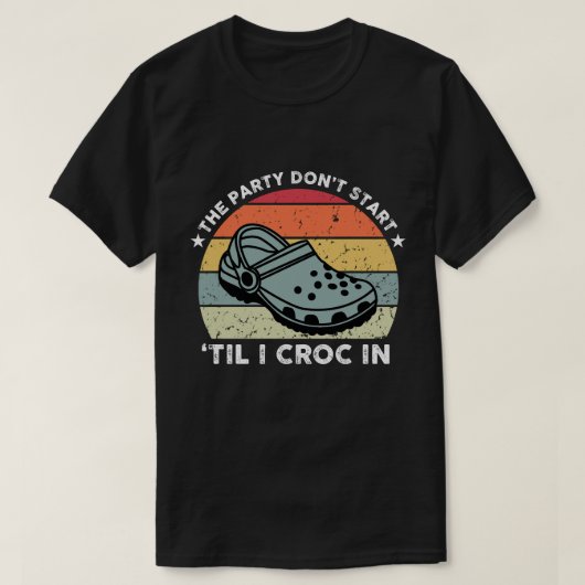 De partij begint niet met het kruis in T-shirt (Design voorkant)