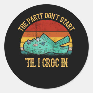 De partij begint niet te roepen dat ik erin kruip ronde sticker