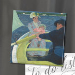 De partij bij de vangst | Mary Cassatt Magneet<br><div class="desc">De Boating Party (1893-1894) van de Amerikaanse impressionist Mary Cassatt. Origineel kunststuk is een oliesschilderij op canvas. Gebruik de ontwerphulpmiddelen om douanetekst toe te voegen of het afbeelding te personaliseren.</div>
