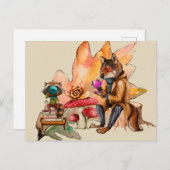 De partij bosthee briefkaart (Voorkant / Achterkant)