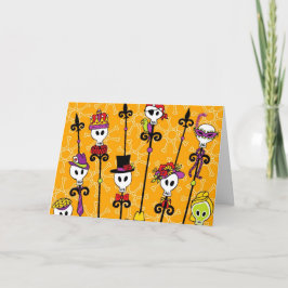 DE PARTIJ GRAS VAN DE SCHEDEL MARDI VAN HET VOODOO KAART