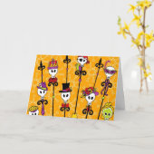 DE PARTIJ GRAS VAN DE SCHEDEL MARDI VAN HET VOODOO KAART (Gele Bloem)