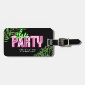 De partij Groen & Roze Tropisch Bach Bagagelabel (Voorkant horizontaal)