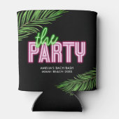 De partij Groen & Roze Tropisch Bach Blikjeskoeler (Achterkant)