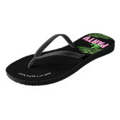 De partij Groen & Roze Tropisch Bach Teenslippers (Schuin)