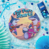 De partij Sharks Band Papieren Bordje (Feest)