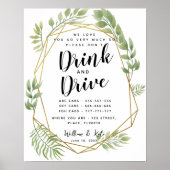 De partij Taxis van het kristal drink en drijft ge Poster (Voorkant)