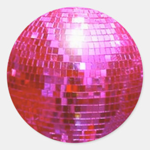 DE PARTIJ VAN DE DANS VAN DE BAL VAN DE DISCO RONDE STICKER