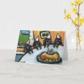 De partij van de de zomerverjaardag van Schipperke Kaart (Gele Bloem)