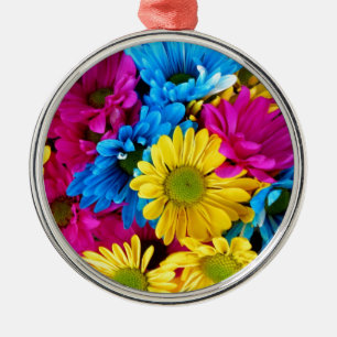 De Partij van de Douche van Daisy Flowers Blossoms Metalen Ornament