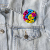 De Partij van de Douche van Daisy Flowers Blossoms Ronde Button 5,7 Cm (In situ)
