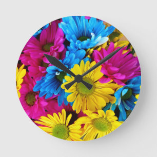 De Partij van de Douche van Daisy Flowers Blossoms Ronde Klok
