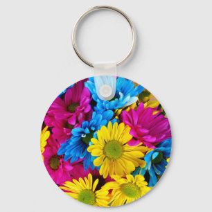 De Partij van de Douche van Daisy Flowers Blossoms Sleutelhanger