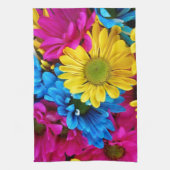 De Partij van de Douche van Daisy Flowers Blossoms Theedoek (Verticaal)