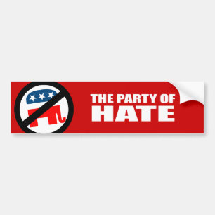 De Partij van de Hate Bumpersticker