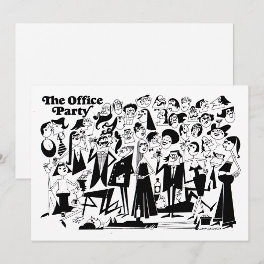 De partij van de Kantoor Kaart (Voorkant / Achterkant)