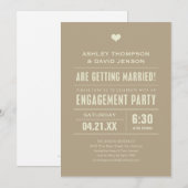 De Partij van de Overeenkomst nodigt uit Kaart (Voorkant / Achterkant)