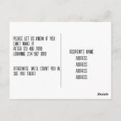 De Partij van de overeenkomst - sparen de datum. b Briefkaart (Achterkant)