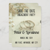 De Partij van de overeenkomst - sparen de datum. b Kaart (Voorkant / Achterkant)