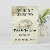 De Partij van de overeenkomst - sparen de datum. b Kaart (Staand voorkant)