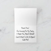 De Partij van de sluimer dankt u kaardt Bedankkaart (Binnen)