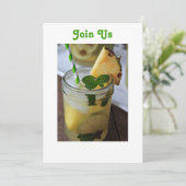 DE PARTIJ VAN DE SUMMERTIJD KRIJGT SAMEN INVITATIE KAART (Staand voorkant)