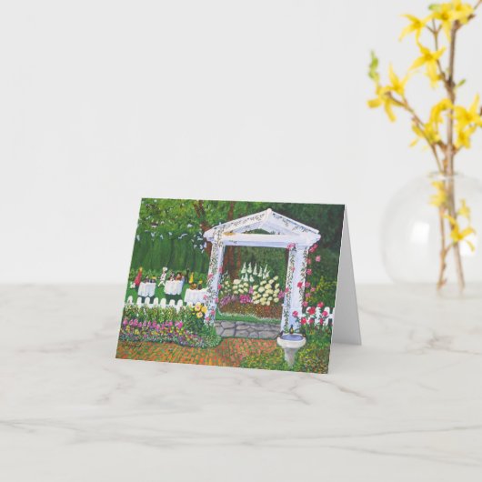 De Partij van de tuin Kaart (Gele Bloem)