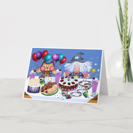 De Partij van de verjaardag Kaart (Voorkant)