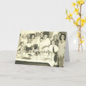 DE PARTIJ VAN DE VERJAARDAG VAN DE FAMILIE! KAART (Gele Bloem)