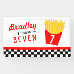 De Partij van de Verjaardag van de friet Spandoek