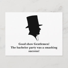 De Partij van de vrijgezel dankt u Briefkaart